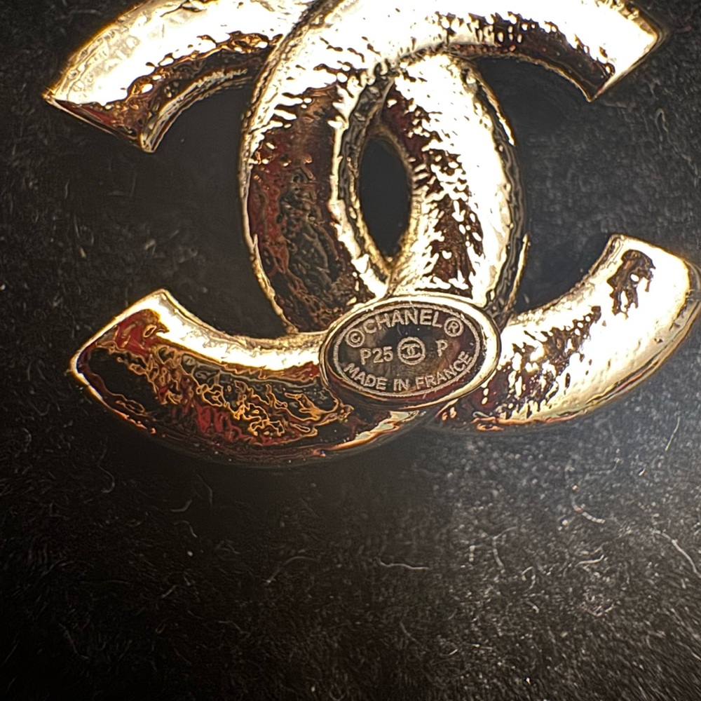 Chanel Gold and Silver CC Interlock Earrings - Picture 5 of 5